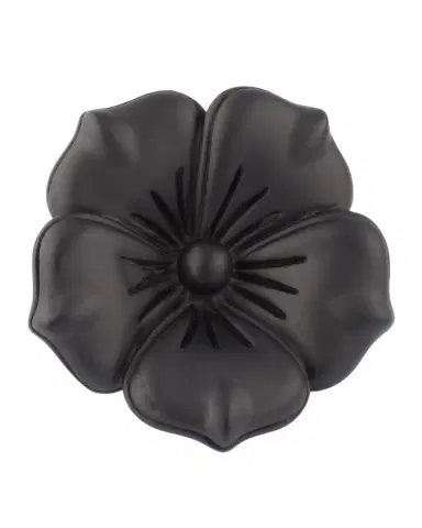 Jan Leslie Men's Matte Black Flower Lapel Pin | Thumbnail 1 Jan Leslie Men's Matte Black Flower Lapel Pin | Thumbnail 1