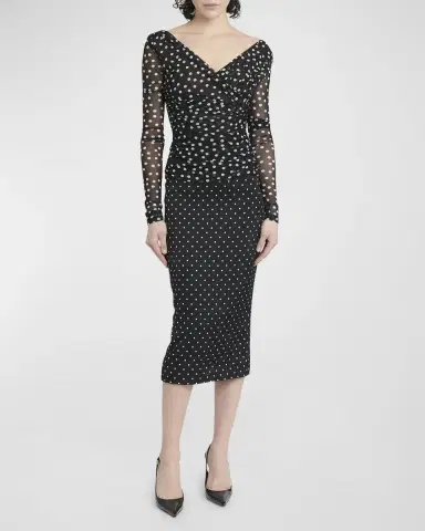 Dolce & Gabbana Polka-Dot Tulle Wrap Top | Thumbnail 2 Dolce & Gabbana Polka-Dot Tulle Wrap Top | Thumbnail 2