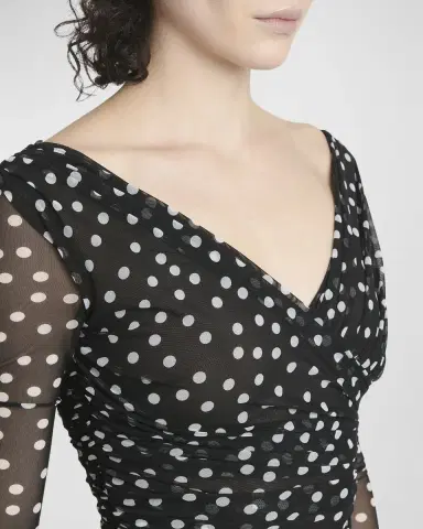 Dolce & Gabbana Polka-Dot Tulle Wrap Top | Thumbnail 5 Dolce & Gabbana Polka-Dot Tulle Wrap Top | Thumbnail 5