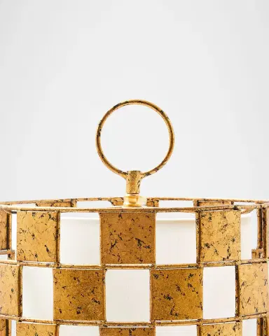 MacKenzie-Childs Golden Check Table Lamp | Thumbnail 2 MacKenzie-Childs Golden Check Table Lamp | Thumbnail 2