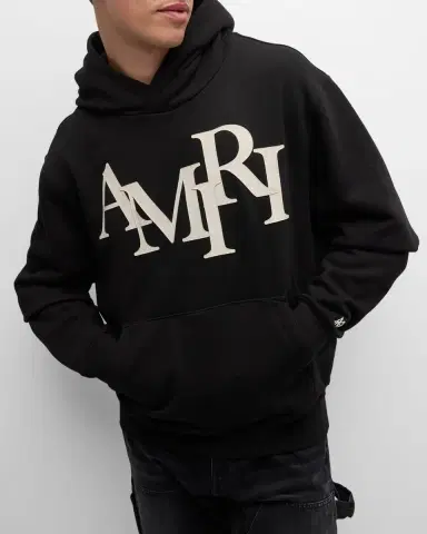 AMIRI Men's Staggered Logo Hoodie | Thumbnail 6 AMIRI Men's Staggered Logo Hoodie | Thumbnail 6