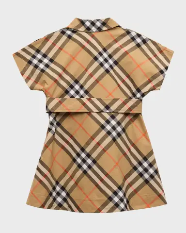 Burberry Girl 's Giuletta Check-Print Shirt Dress | Thumbnail 2 Burberry Girl 's Giuletta Check-Print Shirt Dress | Thumbnail 2