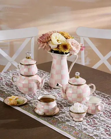 MacKenzie-Childs Rosy Check Enamel Little Creamer | Thumbnail 2 MacKenzie-Childs Rosy Check Enamel Little Creamer | Thumbnail 2