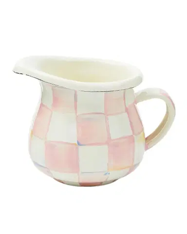 MacKenzie-Childs Rosy Check Enamel Little Creamer | Thumbnail 1 MacKenzie-Childs Rosy Check Enamel Little Creamer | Thumbnail 1