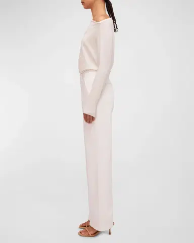 Simkhai Lavina Draped Off-Shoulder Sweater | Thumbnail 3 Simkhai Lavina Draped Off-Shoulder Sweater | Thumbnail 3
