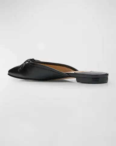 Manolo Blahnik Lambskin Bow Ballerina Mules | Thumbnail 4 Manolo Blahnik Lambskin Bow Ballerina Mules | Thumbnail 4