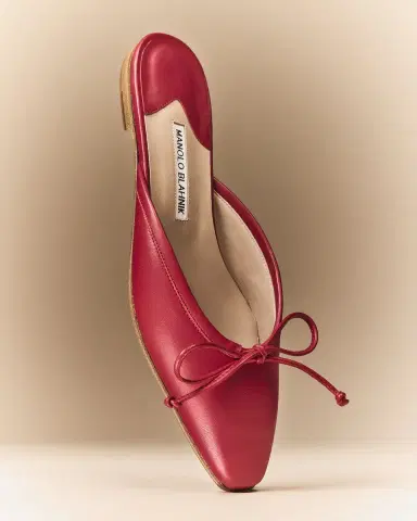 Manolo Blahnik Lambskin Bow Ballerina Mules | Thumbnail 5 Manolo Blahnik Lambskin Bow Ballerina Mules | Thumbnail 5