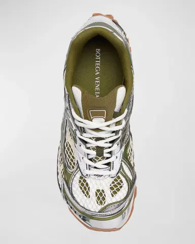 Bottega Veneta Women's Orbit Metallic Net Runner Sneakers | Thumbnail 3 Bottega Veneta Women's Orbit Metallic Net Runner Sneakers | Thumbnail 3