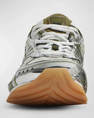 Bottega Veneta Women's Orbit Metallic Net Runner Sneakers | Thumbnail 4 Bottega Veneta Women's Orbit Metallic Net Runner Sneakers | Thumbnail 4
