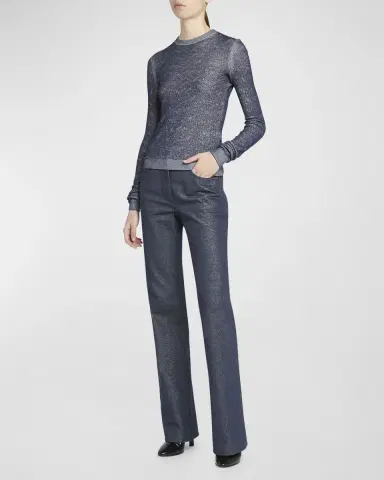Giorgio Armani Shiny Viscose Knit Top | Thumbnail 2 Giorgio Armani Shiny Viscose Knit Top | Thumbnail 2