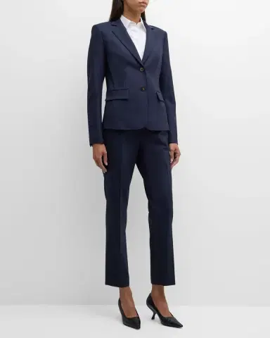 Lafayette 148 New York Clinton Cropped Stretch Wool Pants | Thumbnail 2 Lafayette 148 New York Clinton Cropped Stretch Wool Pants | Thumbnail 2