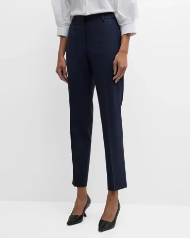Lafayette 148 New York Clinton Cropped Stretch Wool Pants | Thumbnail 4 Lafayette 148 New York Clinton Cropped Stretch Wool Pants | Thumbnail 4