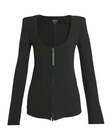 Giorgio Armani Double-Jersey Virgin Wool Zip Jacket | Thumbnail 1 Giorgio Armani Double-Jersey Virgin Wool Zip Jacket | Thumbnail 1