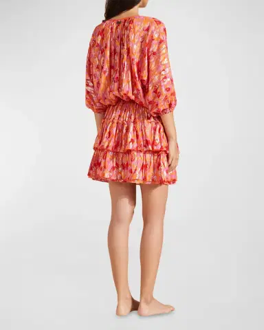 Vilebrequin Abstract Leopard Printed Silk Mini Dress | Thumbnail 4 Vilebrequin Abstract Leopard Printed Silk Mini Dress | Thumbnail 4