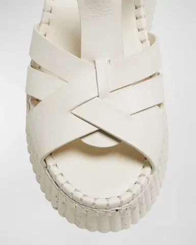 Chloé Nama Leather T-Strap Platform Sandals | Thumbnail 5 Chloé Nama Leather T-Strap Platform Sandals | Thumbnail 5