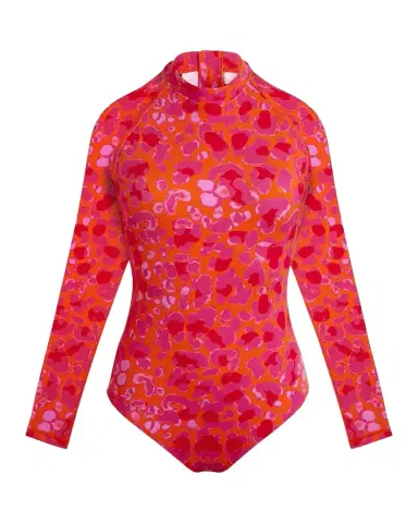 Vilebrequin Abstract Leopard Printed Rashguard One-Piece Swimsuit | Thumbnail 1 Vilebrequin Abstract Leopard Printed Rashguard One-Piece Swimsuit | Thumbnail 1