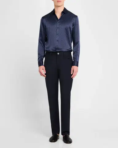 Giorgio Armani Men's Wool 5-Pocket Pants | Thumbnail 2 Giorgio Armani Men's Wool 5-Pocket Pants | Thumbnail 2