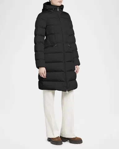 Moncler Avocette Water-Repellent Long Puffer Coat | Thumbnail 2 Moncler Avocette Water-Repellent Long Puffer Coat | Thumbnail 2