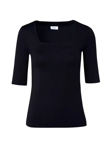 Akris punto Women's Elements Jersey Square Neck Top - Black - Size 16 | Thumbnail 1 Akris punto Women's Elements Jersey Square Neck Top - Black - Size 16 | Thumbnail 1