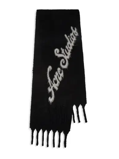 Acne Studios Men's Volly Jumbo Logo Scarf | Thumbnail 1 Acne Studios Men's Volly Jumbo Logo Scarf | Thumbnail 1