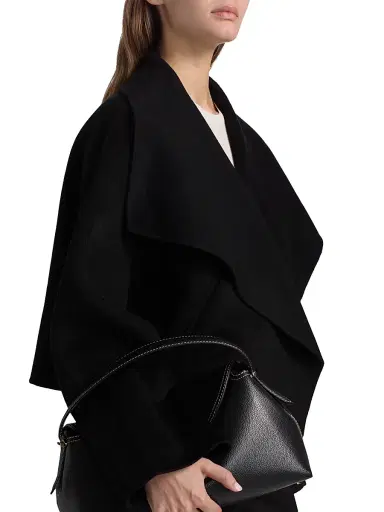 Toteme Women's Signature Wool Double-Face Jacket - Black | Thumbnail 6 Toteme Women's Signature Wool Double-Face Jacket - Black | Thumbnail 6