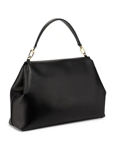 Toteme Women's T-Lock Leather Satchel - Black | Thumbnail 4 Toteme Women's T-Lock Leather Satchel - Black | Thumbnail 4