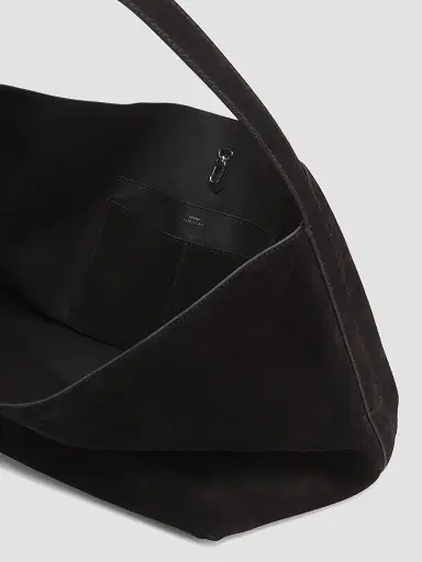 TOTEME Women's Suede Belted Tote Bag - Espresso | Thumbnail 3 TOTEME Women's Suede Belted Tote Bag - Espresso | Thumbnail 3