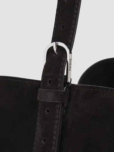 TOTEME Women's Suede Belted Tote Bag - Espresso | Thumbnail 5 TOTEME Women's Suede Belted Tote Bag - Espresso | Thumbnail 5