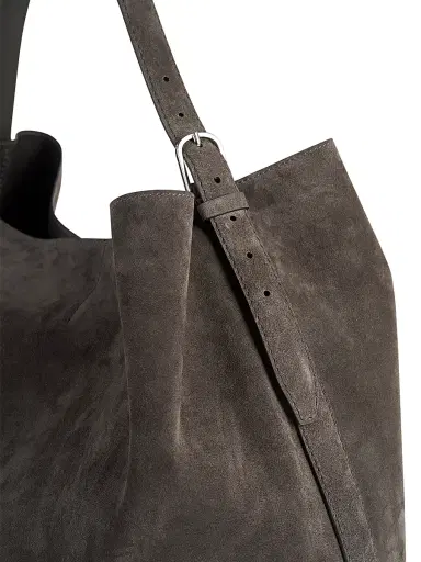 TOTEME Women's Suede Belted Tote Bag | Thumbnail 4 TOTEME Women's Suede Belted Tote Bag | Thumbnail 4