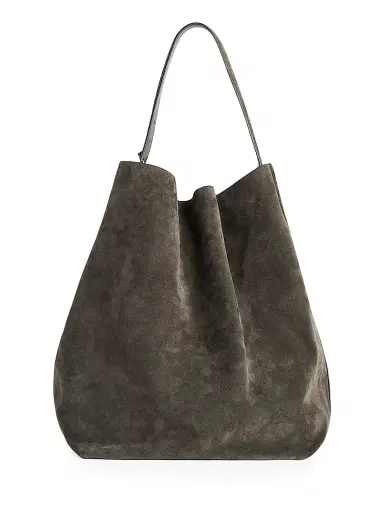 TOTEME Women's Suede Belted Tote Bag | Thumbnail 1 TOTEME Women's Suede Belted Tote Bag | Thumbnail 1