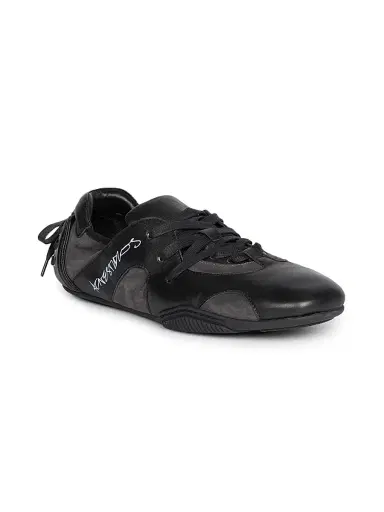 Acne Studios Men's Bilaria Up M Leather Low-Top Sneakers - Off Black - Size 13 | Thumbnail 2 Acne Studios Men's Bilaria Up M Leather Low-Top Sneakers - Off Black - Size 13 | Thumbnail 2