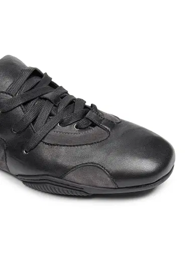 Acne Studios Men's Bilaria Up M Leather Low-Top Sneakers - Off Black - Size 13 | Thumbnail 5 Acne Studios Men's Bilaria Up M Leather Low-Top Sneakers - Off Black - Size 13 | Thumbnail 5