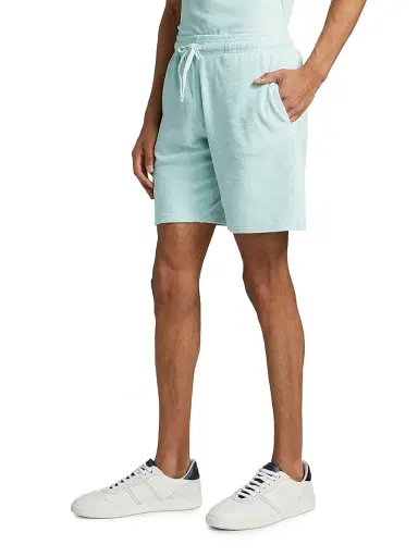 Vilebrequin Men's Terry Cloth Sweat Shorts - Pacific | Thumbnail 4 Vilebrequin Men's Terry Cloth Sweat Shorts - Pacific | Thumbnail 4