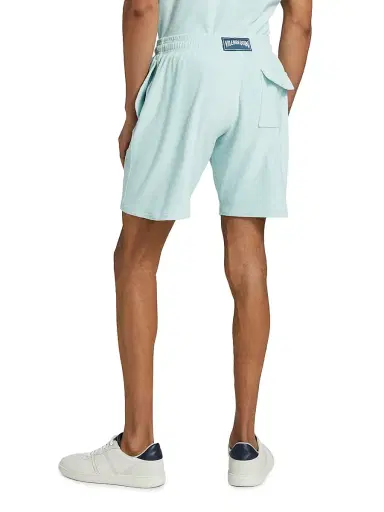 Vilebrequin Men's Terry Cloth Sweat Shorts - Pacific | Thumbnail 5 Vilebrequin Men's Terry Cloth Sweat Shorts - Pacific | Thumbnail 5