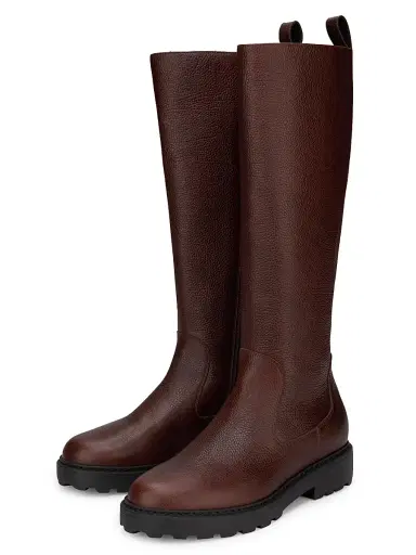 BALLY Women's Goran Lug Sole Riding Boots - Brownie - Size 10.5 | Thumbnail 2 BALLY Women's Goran Lug Sole Riding Boots - Brownie - Size 10.5 | Thumbnail 2