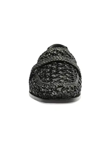 Alexandre Birman Women's Jane Tresse Woven Leather Loafers - Black | Thumbnail 7 Alexandre Birman Women's Jane Tresse Woven Leather Loafers - Black | Thumbnail 7