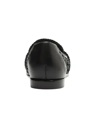 Alexandre Birman Women's Jane Tresse Woven Leather Loafers - Black | Thumbnail 8 Alexandre Birman Women's Jane Tresse Woven Leather Loafers - Black | Thumbnail 8