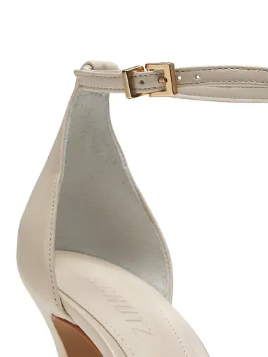 Schutz Women's Maya 100MM Leather Sandals - Sugar White | Thumbnail 6 Schutz Women's Maya 100MM Leather Sandals - Sugar White | Thumbnail 6