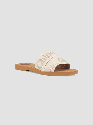 Chloé Women's Woody Logo Slide Sandals - Blushy Beige | Thumbnail 2 Chloé Women's Woody Logo Slide Sandals - Blushy Beige | Thumbnail 2