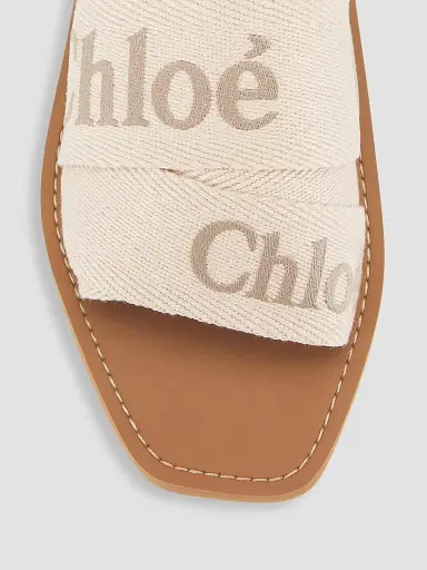 Chloé Women's Woody Logo Slide Sandals - Blushy Beige | Thumbnail 4 Chloé Women's Woody Logo Slide Sandals - Blushy Beige | Thumbnail 4