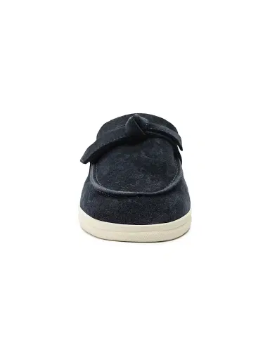 Alexandre Birman Women's Clarita Suede Bow Loafers - Twilight Blue | Thumbnail 7 Alexandre Birman Women's Clarita Suede Bow Loafers - Twilight Blue | Thumbnail 7