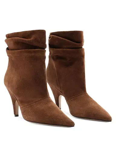Alexandre Birman Women's Tati 85MM Suede Slouchy Boots - Rich Brown | Thumbnail 3 Alexandre Birman Women's Tati 85MM Suede Slouchy Boots - Rich Brown | Thumbnail 3