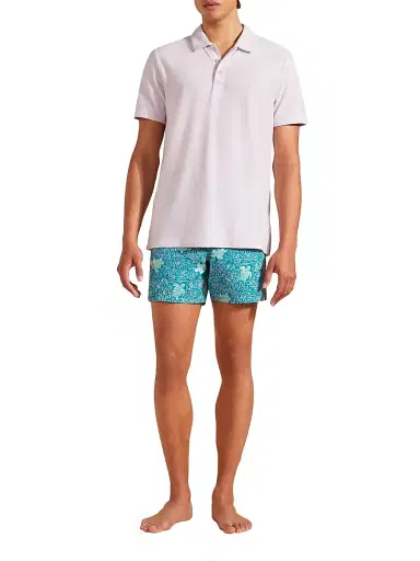Vilebrequin Men's Terry Cloth Polo Shirt - Hortensia | Thumbnail 2 Vilebrequin Men's Terry Cloth Polo Shirt - Hortensia | Thumbnail 2