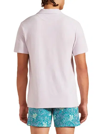 Vilebrequin Men's Terry Cloth Polo Shirt - Hortensia | Thumbnail 5 Vilebrequin Men's Terry Cloth Polo Shirt - Hortensia | Thumbnail 5