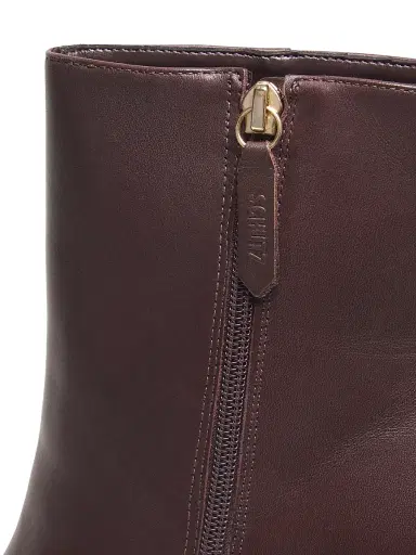 Schutz Women's Mikki 85MM Block-Heel Leather Booties - Dark Chocolate - Size 11 | Thumbnail 5 Schutz Women's Mikki 85MM Block-Heel Leather Booties - Dark Chocolate - Size 11 | Thumbnail 5