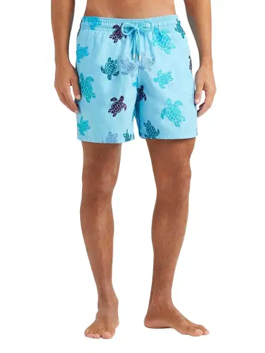 Vilebrequin Men's Turtle Rounds Swim Trunks - Santorin | Thumbnail 4 Vilebrequin Men's Turtle Rounds Swim Trunks - Santorin | Thumbnail 4