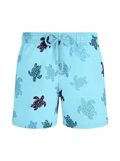 Vilebrequin Men's Turtle Rounds Swim Trunks - Santorin | Thumbnail 1 Vilebrequin Men's Turtle Rounds Swim Trunks - Santorin | Thumbnail 1
