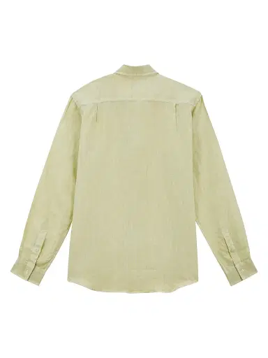 Vilebrequin Men's Linen Button-Up Shirt - Citronelle | Thumbnail 2 Vilebrequin Men's Linen Button-Up Shirt - Citronelle | Thumbnail 2