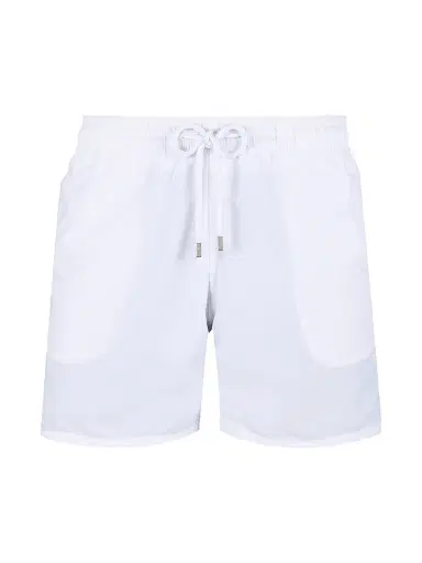 Vilebrequin Men's Unis Swim Trunks - White | Thumbnail 1 Vilebrequin Men's Unis Swim Trunks - White | Thumbnail 1