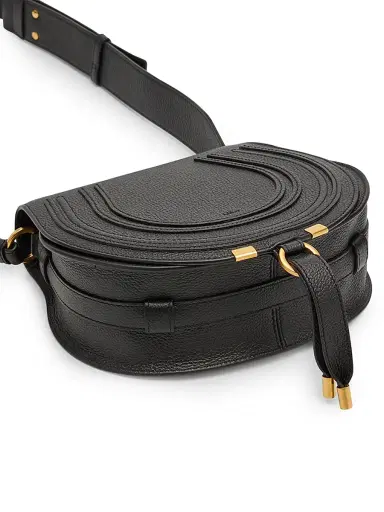 Chloé Women's Marcie Leather Saddle Bag - Black | Thumbnail 5 Chloé Women's Marcie Leather Saddle Bag - Black | Thumbnail 5